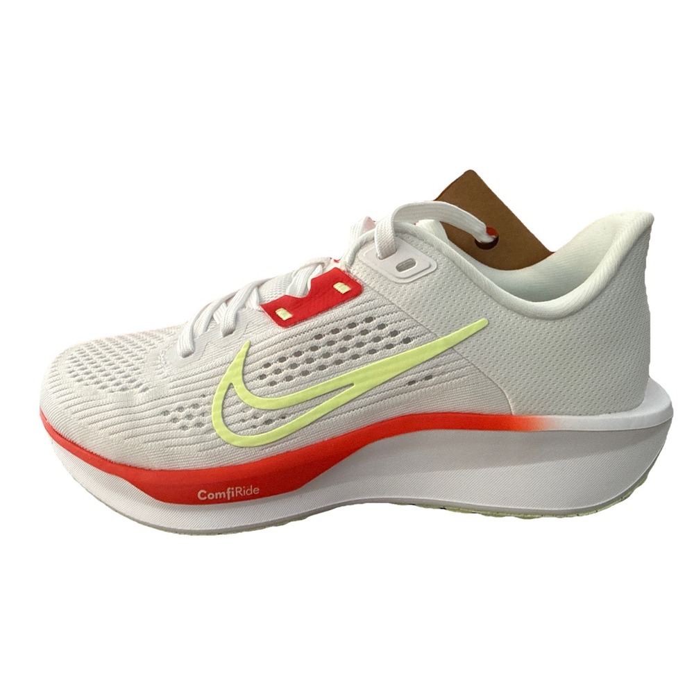 Nike Quest 6 Running Shoes Women's SIZE 6 White Volt Lt Crimson Free Shipping